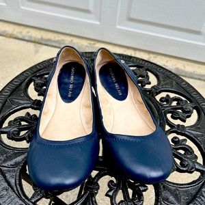 Antonio Melani Navy Blue Ballet Flats